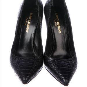Saint Laurent Embossed Leather heels
